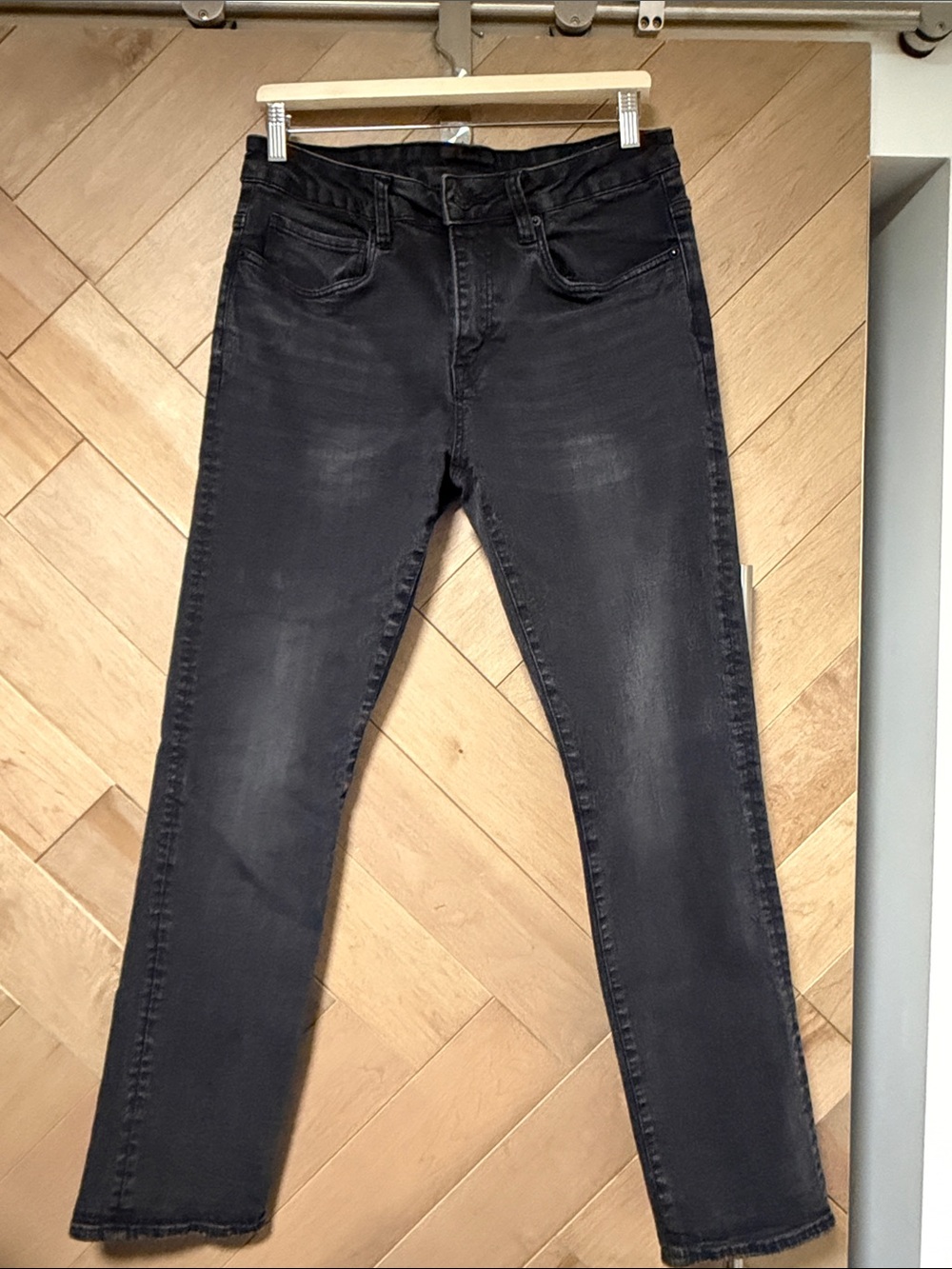 Men's Slim Fit Black Jeans - Classic Black Denim